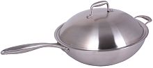 Сковорода WOK из нержавеющей стали INDOKOR WIND36BL 36см