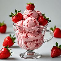 Сухая смесь для Мороженого Премиум Клубничное, 1 кг. АА
