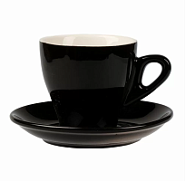 Кофейная пара Barista (Бариста) 280 мл, черный цвет, P.L. Proff Cuisine  (кор= 36 шт) 81223287 ВВ