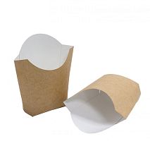 Упаковка для картофеля ФРИ Fry Pack 115х55х145мм, 120 г Крафт 200шт НВ