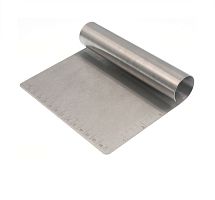 Скребок (разделитель для теста) MGsteel h=12 см. раб.часть 15*8 см. нерж. со шкалой НВ