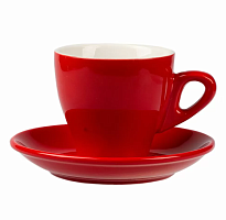 Кофейная пара Barista (Бариста) 280 мл, красный цвет, P.L. Proff Cuisine  (кор= 36 шт) 81223298 ВВ