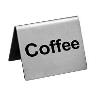 Табличка "Coffee" 5*4 см, сталь, P.L. Proff Cuisine 81200203 ДХ
